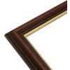 Deknudt Wooden Frame S406 Walnut Gold Edge