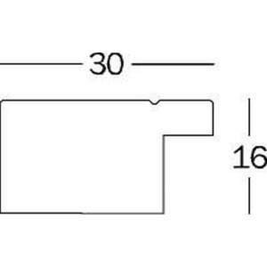 Metro polystyrene frame flat profile