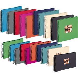 wire-o bound photo album Fun 23x17 cm and 30x30 cm 10 colour