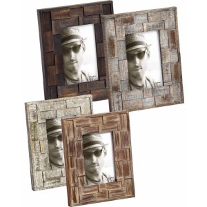 wooden portrait frame LIAM 10x15 cm and 13x18 cm 4 colour