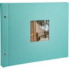 srew bound album Bella Vista Trend 39x31 cm black sides aqua