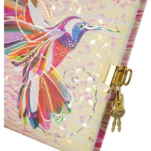 Goldbook diary Flower Hummingbird 16,5x16,5 cm 96 white pages