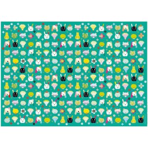 Gift wrap Heads up green 50x70 cm