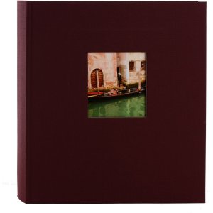 Photo Album Bella Vista bordeaux 30x31 cm black sides