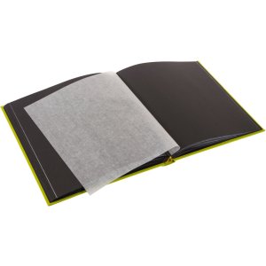 Photo Album Bella Vista green 30x31 cm black sides