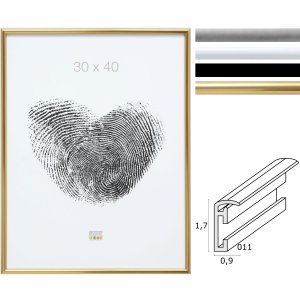 Plastic frame S011 Deknudt narrow half-round profile