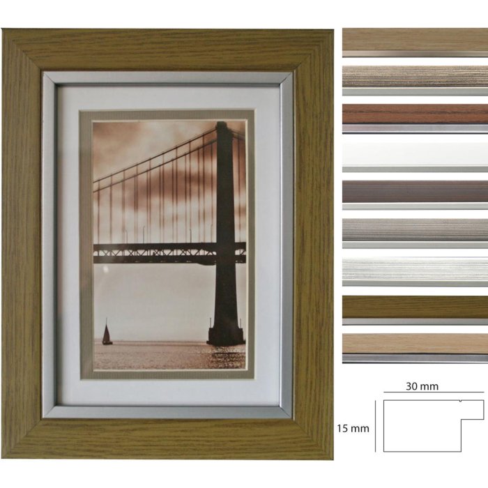 Frisco Bay plastic frames with double mat