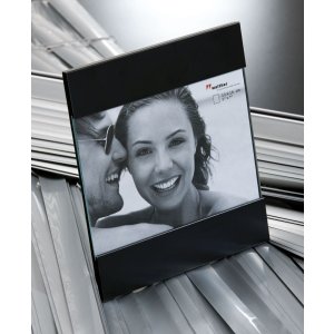 AVA photo frame black and silver 10x15cm, 13x18cm and 15x20 cm