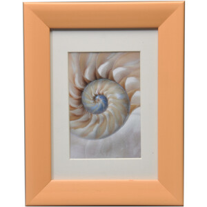 Wooden frame soft cloud with bevel cut mat