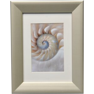 Wooden frame soft cloud with bevel cut mat