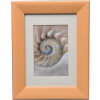 Wooden frame soft cloud with bevel cut mat