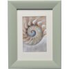 Wooden frame soft cloud with bevel cut mat