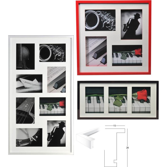 Henzo Gallery Frame Piano 3 to 24 photos 10x15 cm and 13x18 cm