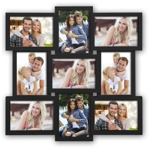 SANTANDER black gallery frame for 9 photos