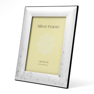 Conny metal portrait frame silver 10x15 cm, 13x18 cm and 15x20 cm