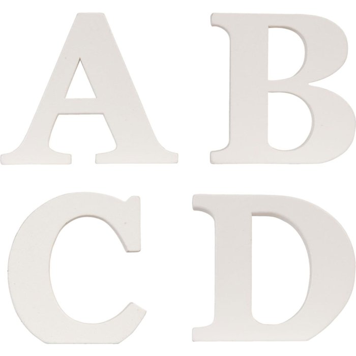 Clayre & Eef letter A-Z - 8 cm MDF