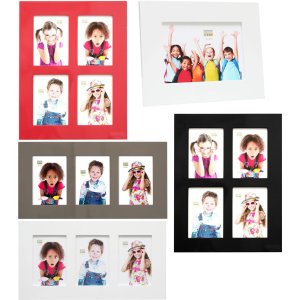 S66WK glossy frame wooden photo gallery and single frame