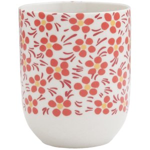 6CEMU0031 Clayre Eef RED BLOSSOM cup - red