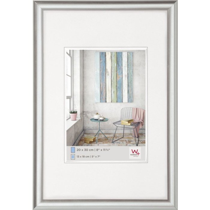 TRENDSTYLE 13x18 cm plastic frame - silver/metallic