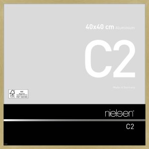 Nielse alu frame C2 Soft Frosted Gold 40x40 cm