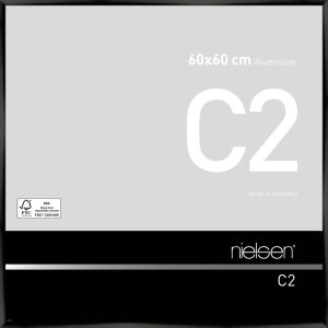 Nielse alu frame C2 Jet Polished Black 60x60 cm