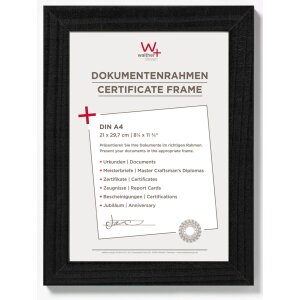 A4 certificate frame black Home