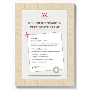 A4 certificate frame cream-white Home