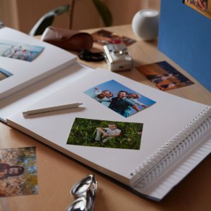 HNFD XL photo album 1000 photos 10x15 cm LONA 168 white sides 34,5x33 cm