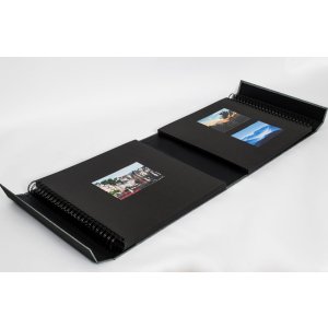 HNFD Photo Album LONA Linen 1000 photos 34,5x33 cm 168 black sides