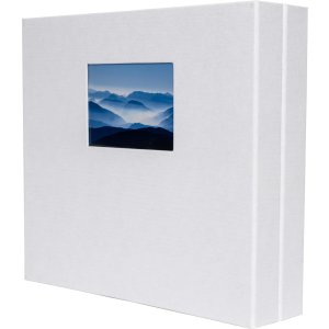 HNFD Photo Album LONA Linen 1000 photos 34,5x33 cm 168 black sides