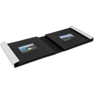 HNFD Photo Album LONA Linen 1000 photos 34,5x33 cm 168 black sides