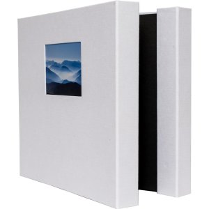 HNFD Photo Album LONA Linen 1000 photos 34,5x33 cm 168 black sides