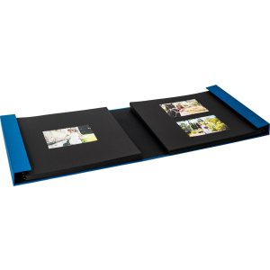 HNFD Photo Album LONA Linen 1000 photos 34,5x33 cm 168 black sides