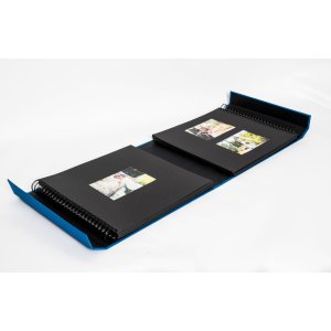 HNFD Photo Album LONA Linen 1000 photos 34,5x33 cm 168 black sides