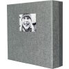 HNFD Photo Album LONA Linen 1000 photos 34,5x33 cm 168 black sides