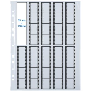 HERMA polypropylene negative sleeves clear - 10 strips á 4 negatives