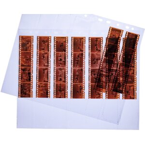 polypropylene protection pockets- 7 strips 5 negatives