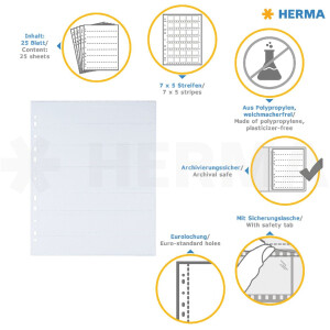 polypropylene protection pockets- 7 strips 5 negatives