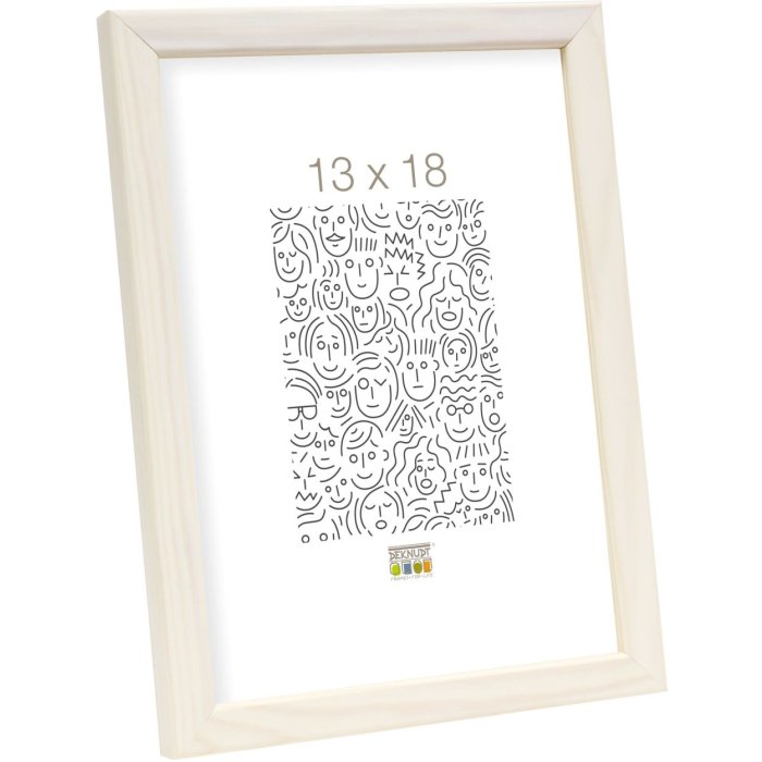 wooden frame S41J Deknudt white 9x13 cm