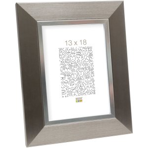 plastic frame S41N steel-silver 20x20 cm