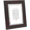 plastic frame S41N mahogany-silver 30x40 cm