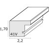 plastic frame S41VK1 white 10x20 cm