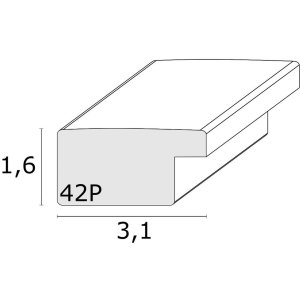 Deknudt Plastic frame S42P 50x70 cm silver