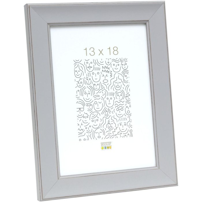 wooden frame S45YF light gray 10x15 cm