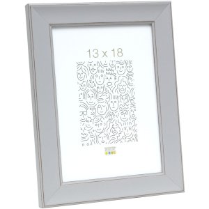 wooden frame S45YF light gray 10x15 cm