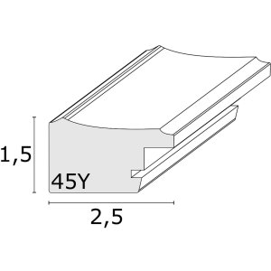 wooden frame S45YF light gray 10x15 cm