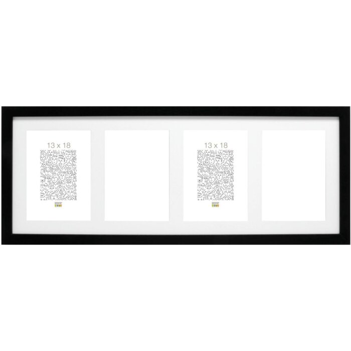 multi picture frame S66KA4 black 4 photos 10x15 cm