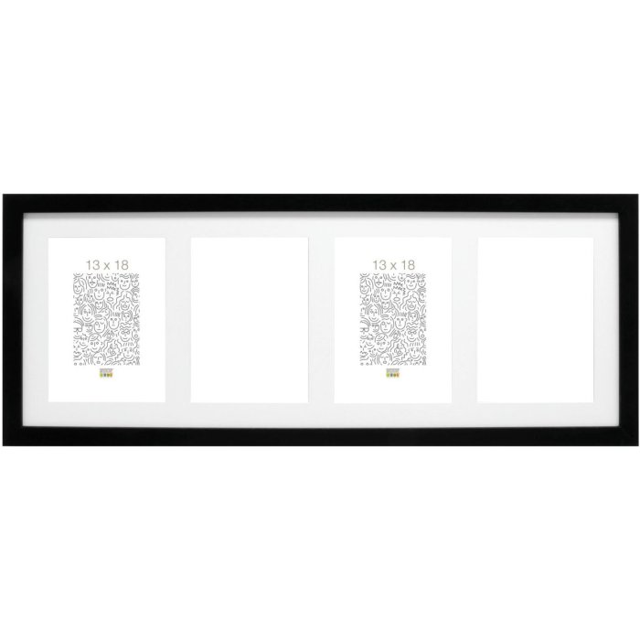 multi picture frame S66KA4 black 4 photos 13x18 cm