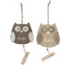 Clayre Eef hanger OWL in 2 designs