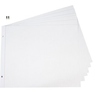 Refill sheets for post bound album Krea Exacompta 15"x11.5" whit